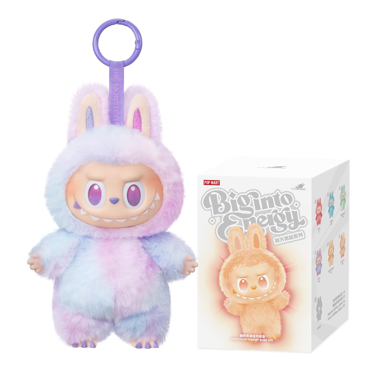 POP MART THE MONSTERS Big into Energy Series-Vinyl Plush Pendant BlindBox 1Box 2.5 inches Fan-Favorite Chic Art Toy Action Figure