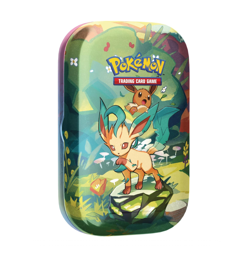Pokémon TCG Scarlet & Violet Prismatic Evolutions Mini Tin – Leafeon