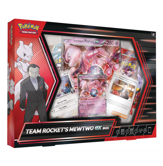 Pokémon TCG Scarlet & Violet 10 Destined Rivals Team Rocket Mewtwo Ex Box