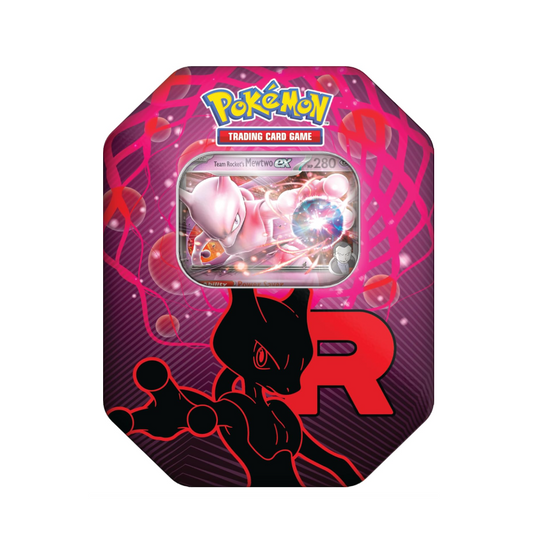 Pokémon TCG Scarlet & Violet 10 Destined Rivals Team Rocket Tin - Mewtwo ex